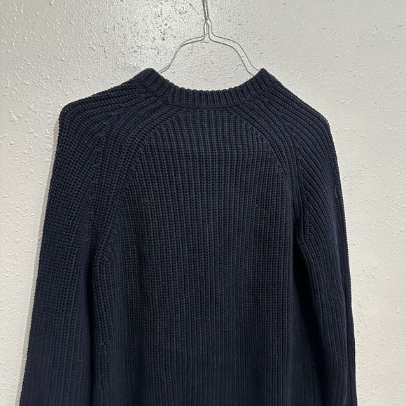Quince Navy Blue Crew Neck Sweater - Picture 8 of 9